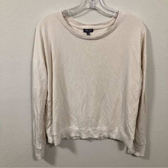 Splendid Beige Long Sleeve Sweater Women's size medium - Picture 1 of 5